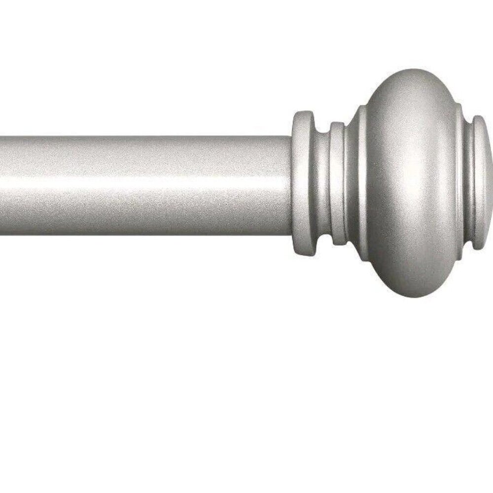 Simewin Silver Curtain Rod 28-88 Inches